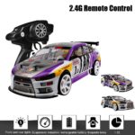 1:10 70km/h 2.4G RC Car 4WD Double Battery High Power LED Headlight Racing Truck
